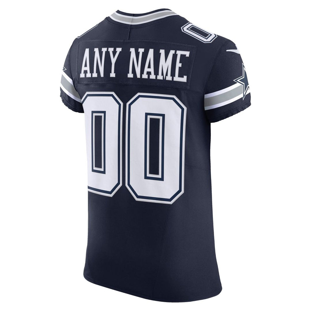 Dallas Cowboys Nike Vapor F.U.S.E. Elite Custom Jersey - Navy Official NFL Team Apparel Football Fan Gear