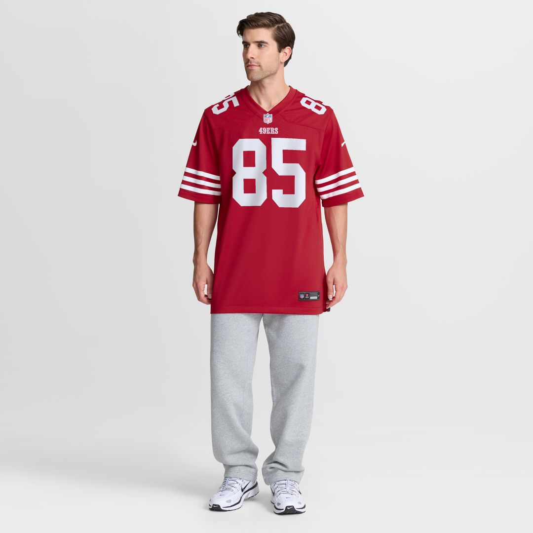 George Kittle San Francisco 49ers Nike Team Game Jersey - Scarlet Official NFL Team Apparel Football Fan Gear