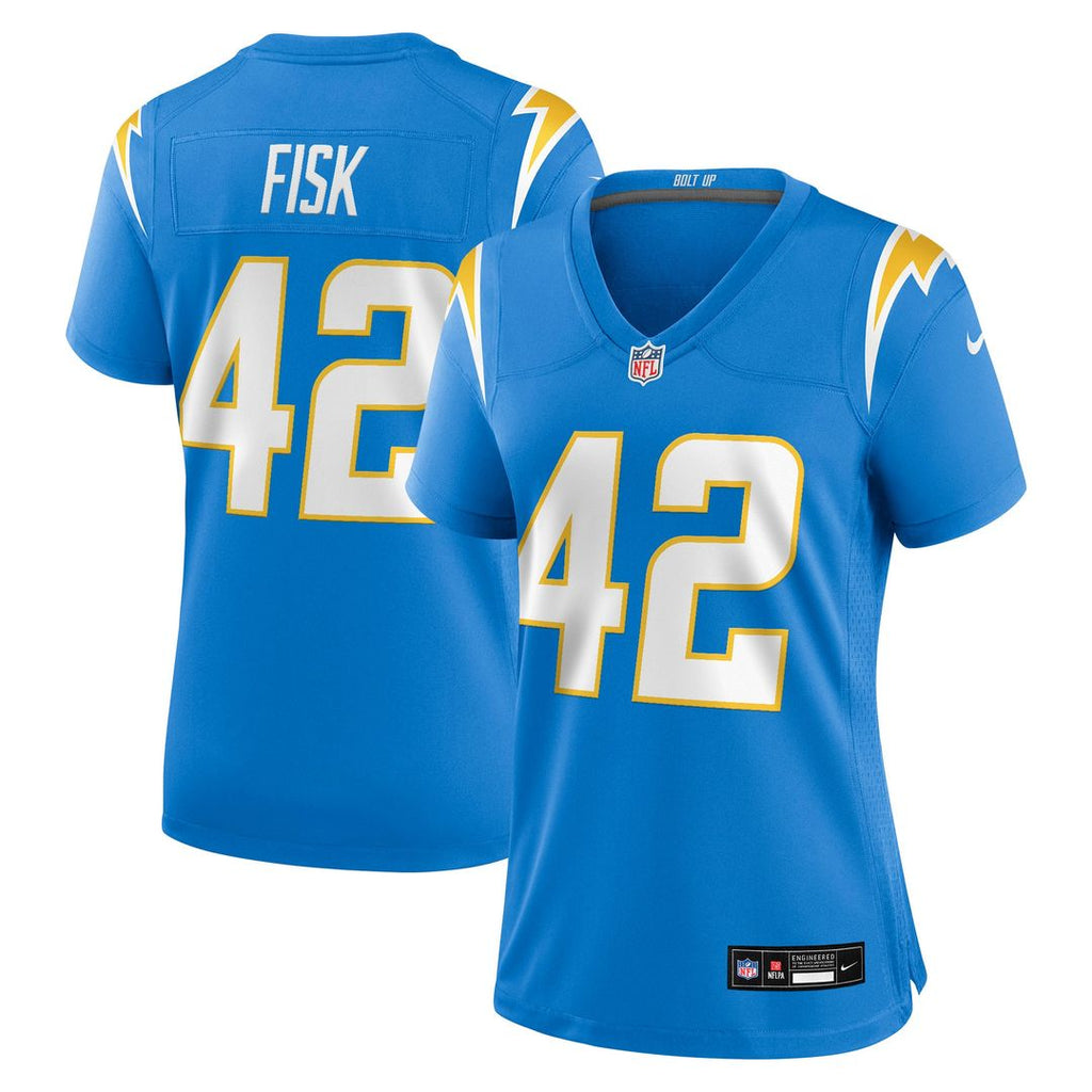 Tucker Fisk Los Angeles Chargers Nike Women's Team Game Jersey - Powder Blue Official NFL Team Apparel Football Fan Gear