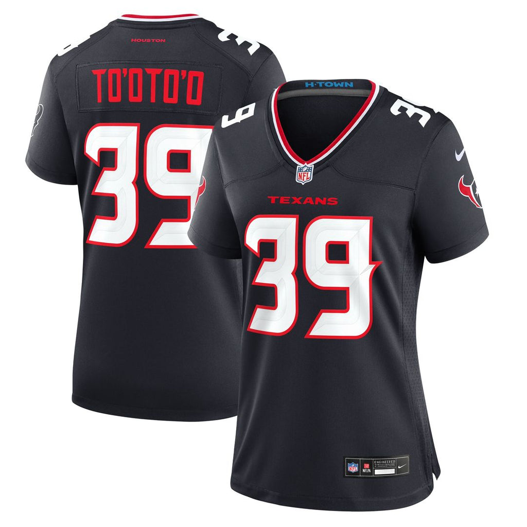 Henry To'oto'o Houston Texans Nike Women's Team Game Jersey - Navy Official NFL Team Apparel Football Fan Gear