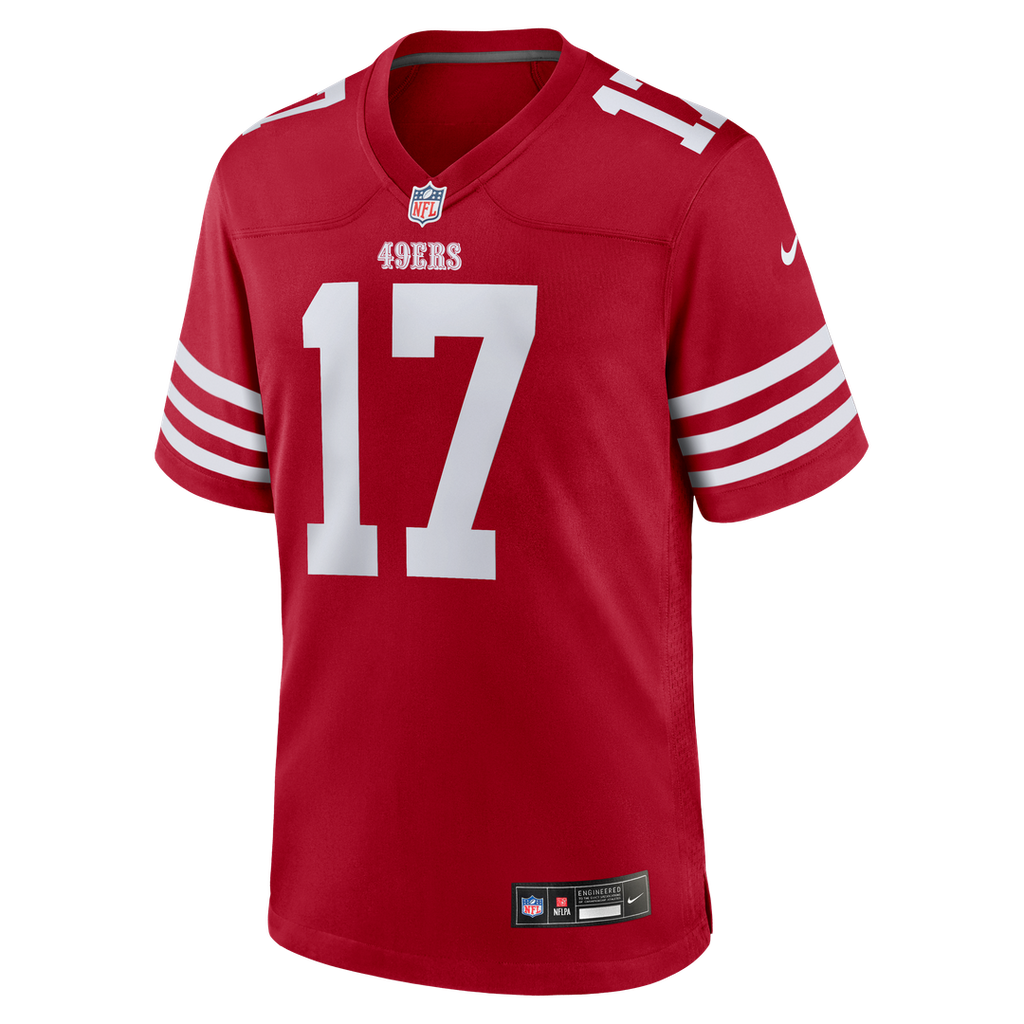 Jordan Watkins San Francisco 49ers Nike Team Game Jersey - Scarlet Official NFL Team Apparel Football Fan Gear