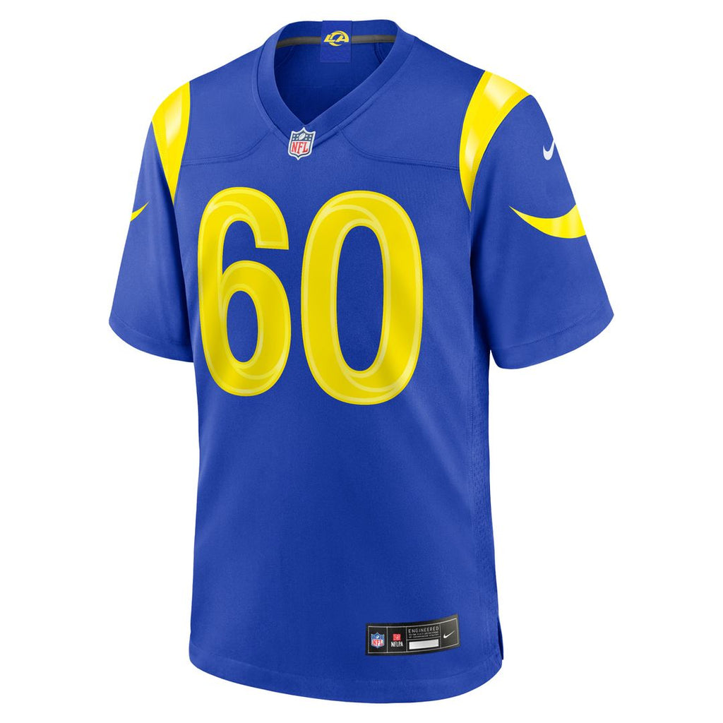Wyatt Bowles Los Angeles Rams Nike Team Game Jersey - Royal Official NFL Team Apparel Football Fan Gear