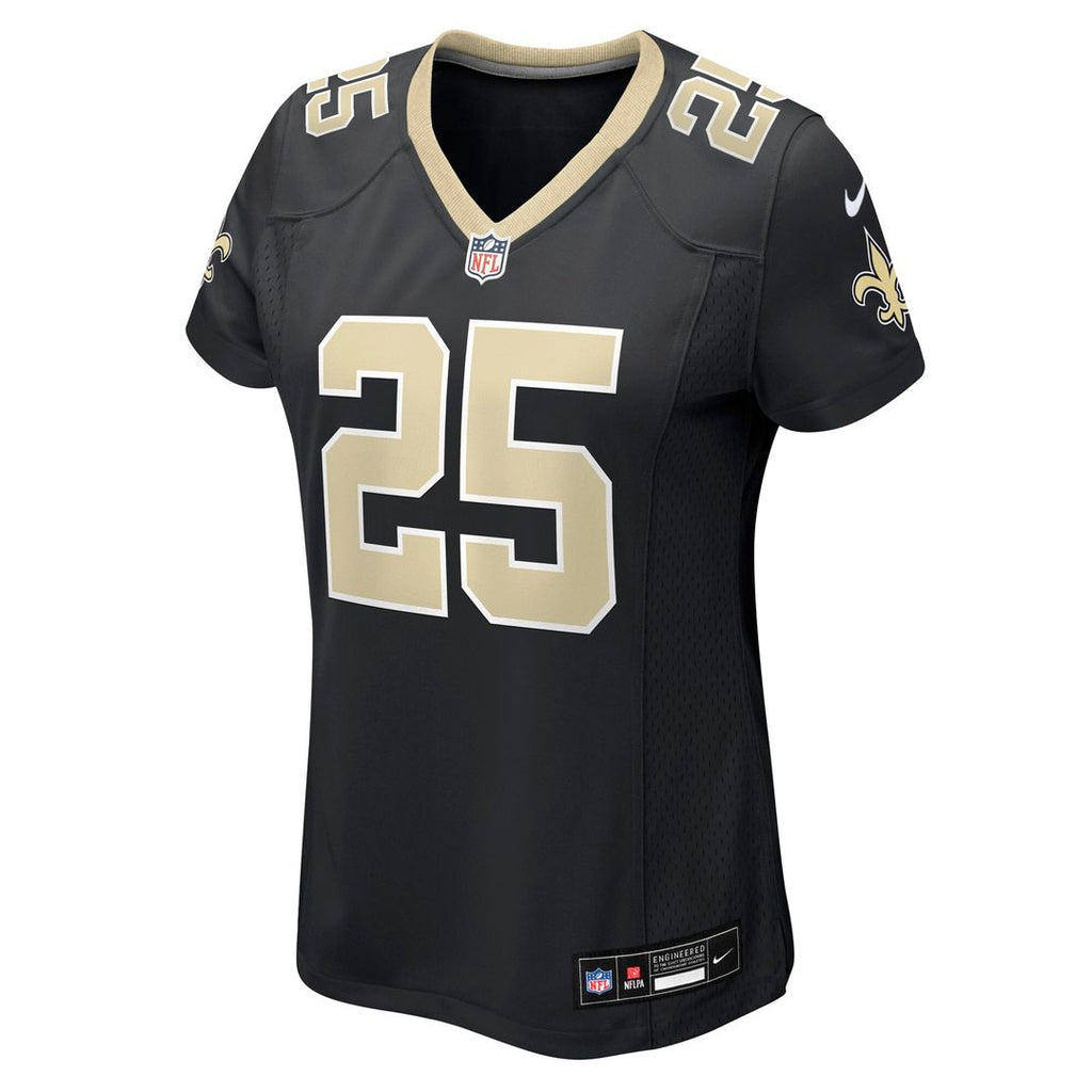 Rejzohn Wright New Orleans Saints Nike Women's Team Game Jersey - Black Official NFL Team Apparel Football Fan Gear