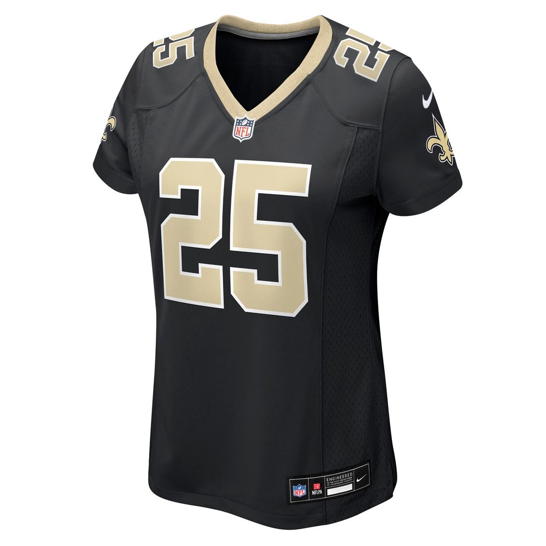Rejzohn Wright New Orleans Saints Nike Women's Team Game Jersey - Black Official NFL Team Apparel Football Fan Gear
