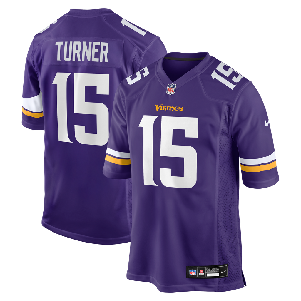 Dallas Turner Minnesota Vikings Nike Player Game Jersey - Purple Official NFL Team Apparel Football Fan Gear