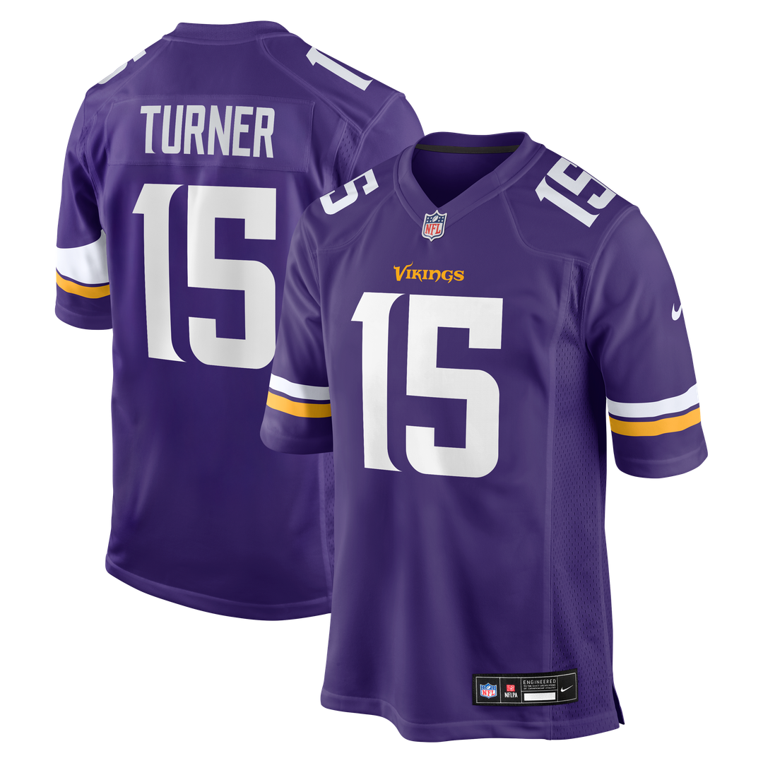 Dallas Turner Minnesota Vikings Nike Player Game Jersey - Purple Official NFL Team Apparel Football Fan Gear