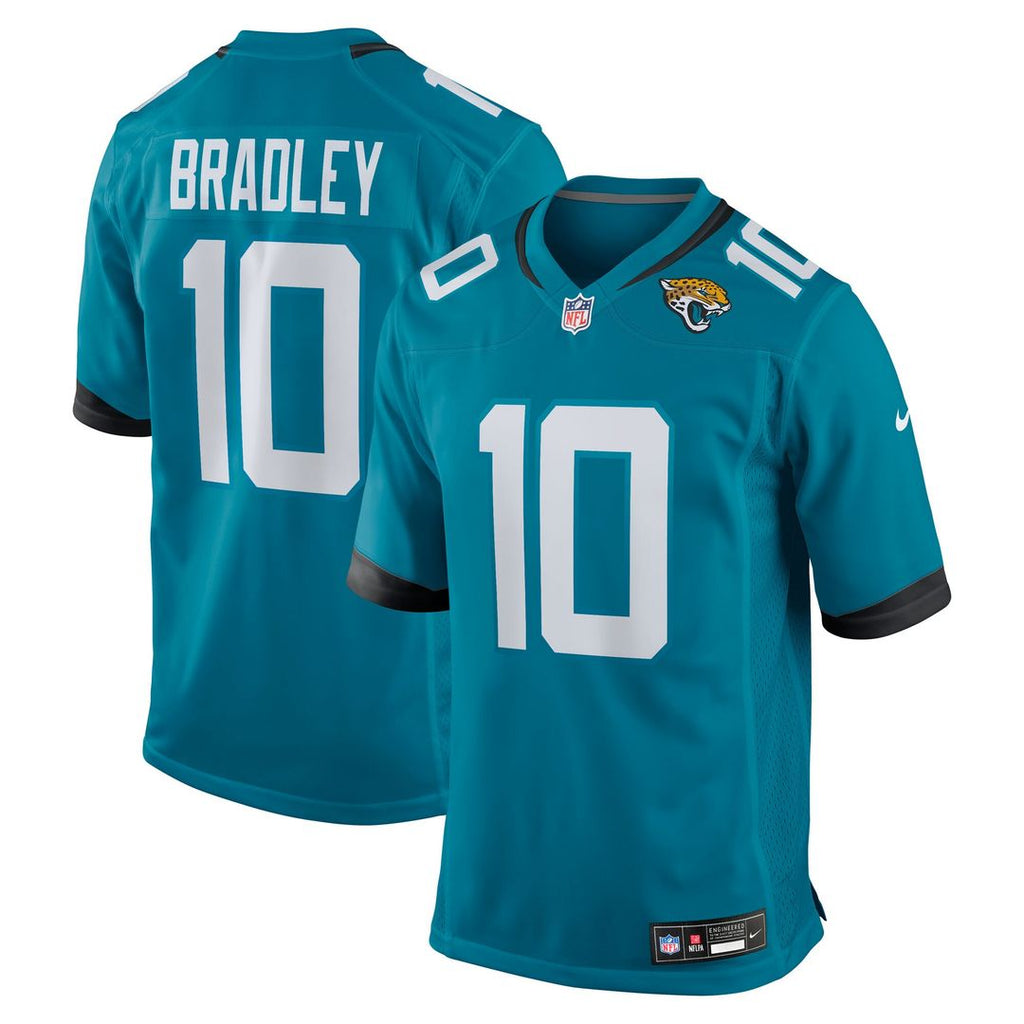 Carter Bradley Jacksonville Jaguars Nike Team Game Jersey - Teal Official NFL Team Apparel Football Fan Gear