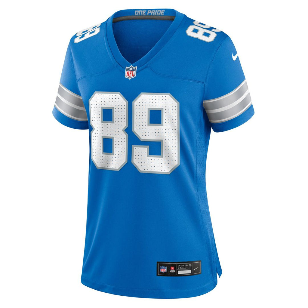 Brock Wright Detroit Lions Nike Women's Team Game Jersey - Blue Official NFL Team Apparel Football Fan Gear