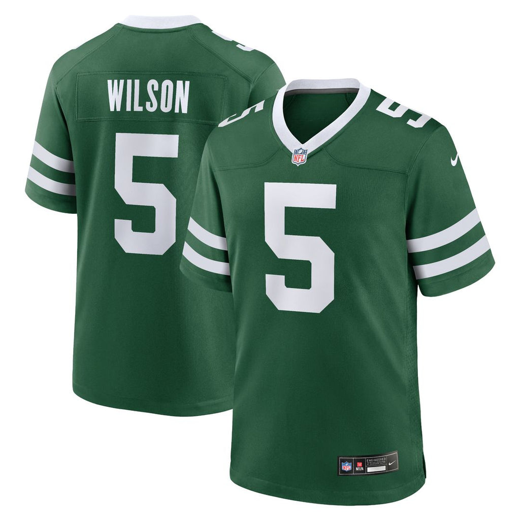 Garrett Wilson New York Jets Nike Game Jersey - Legacy Green Official NFL Team Apparel Football Fan Gear