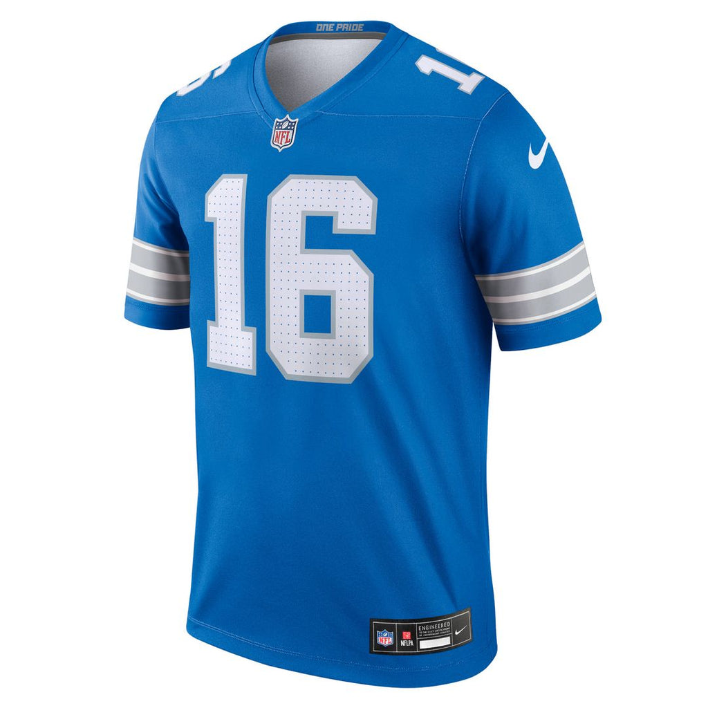 Jared Goff Detroit Lions Nike Legend Player Performance Top - Blue NFL Fan Gear Popular Style