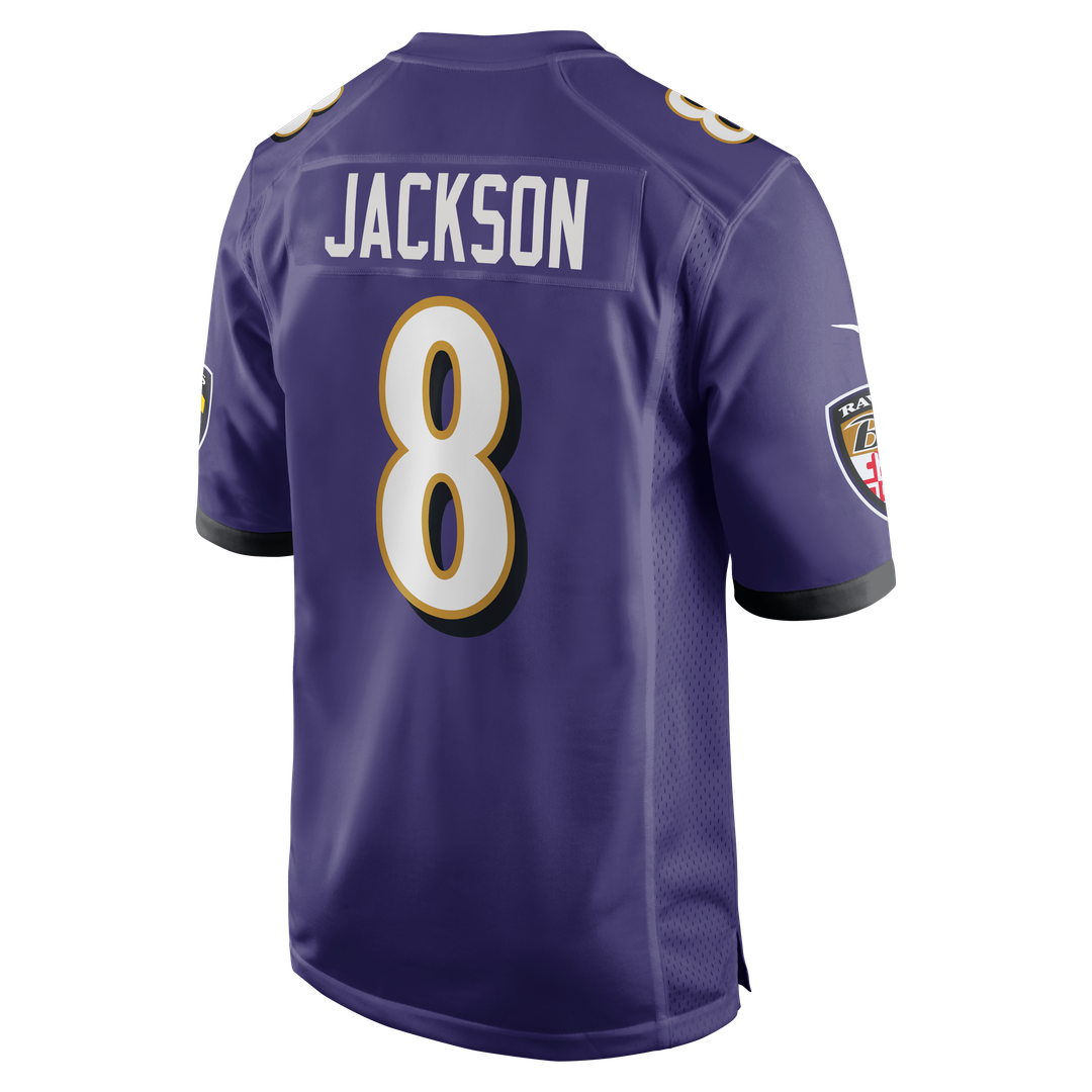 Lamar Jackson Baltimore Ravens Nike Game Jersey - Purple Official NFL Team Apparel Football Fan Gear