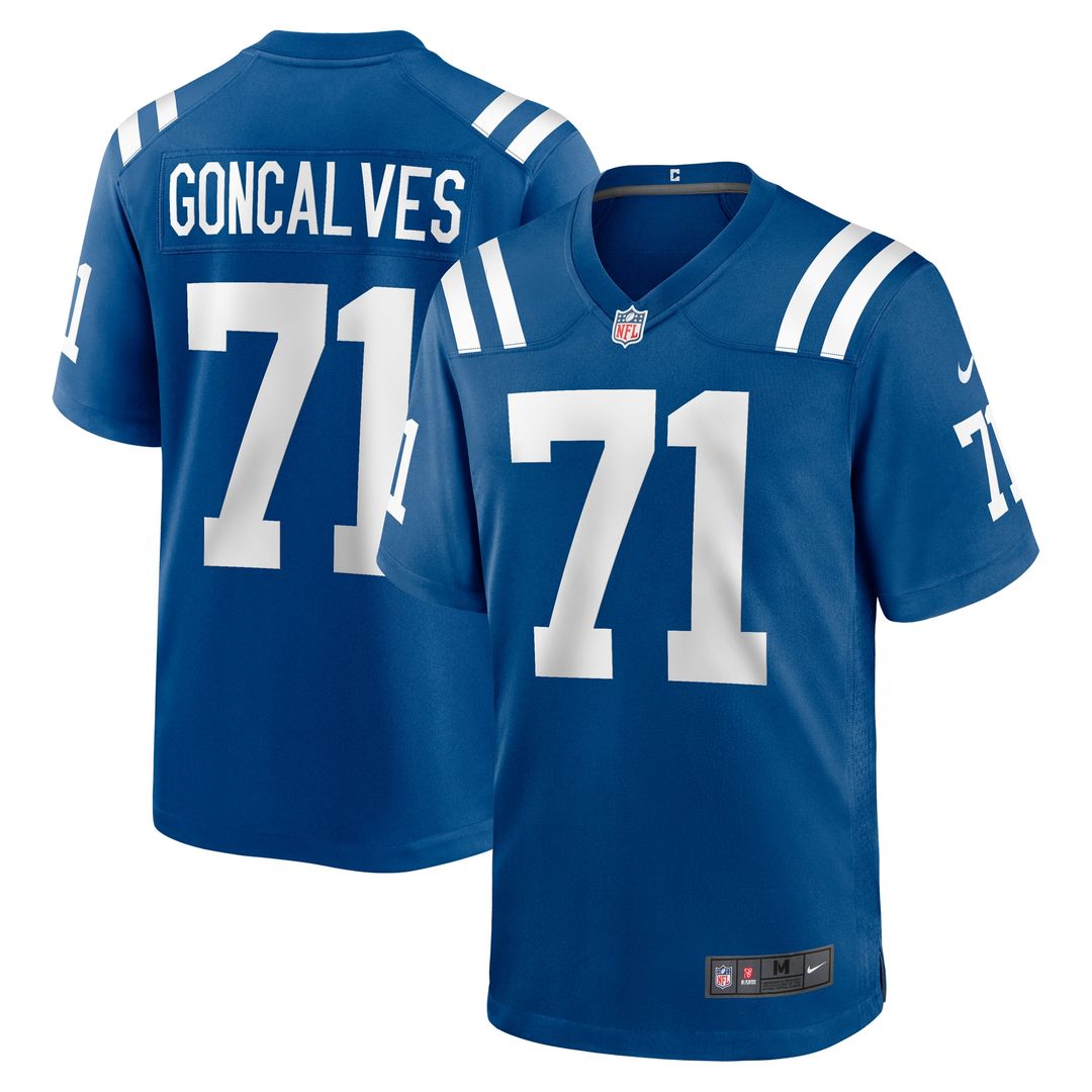 Matt Goncalves Indianapolis Colts Nike Game Jersey - Royal Official NFL Team Apparel Football Fan Gear