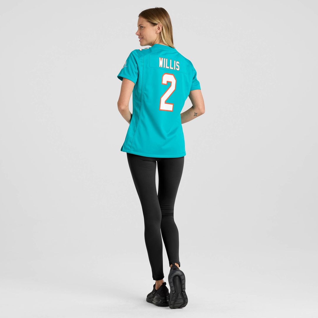 Malik Willis Miami Dolphins Nike Women's Game Jersey - Aqua Official NFL Team Apparel Football Fan Gear