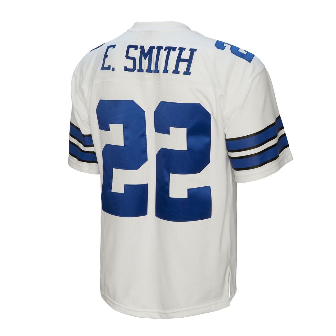 Emmitt Smith Dallas Cowboys Mitchell & Ness Youth Retired Player Legacy Jersey - White Official NFL Team Apparel Football Fan Gear