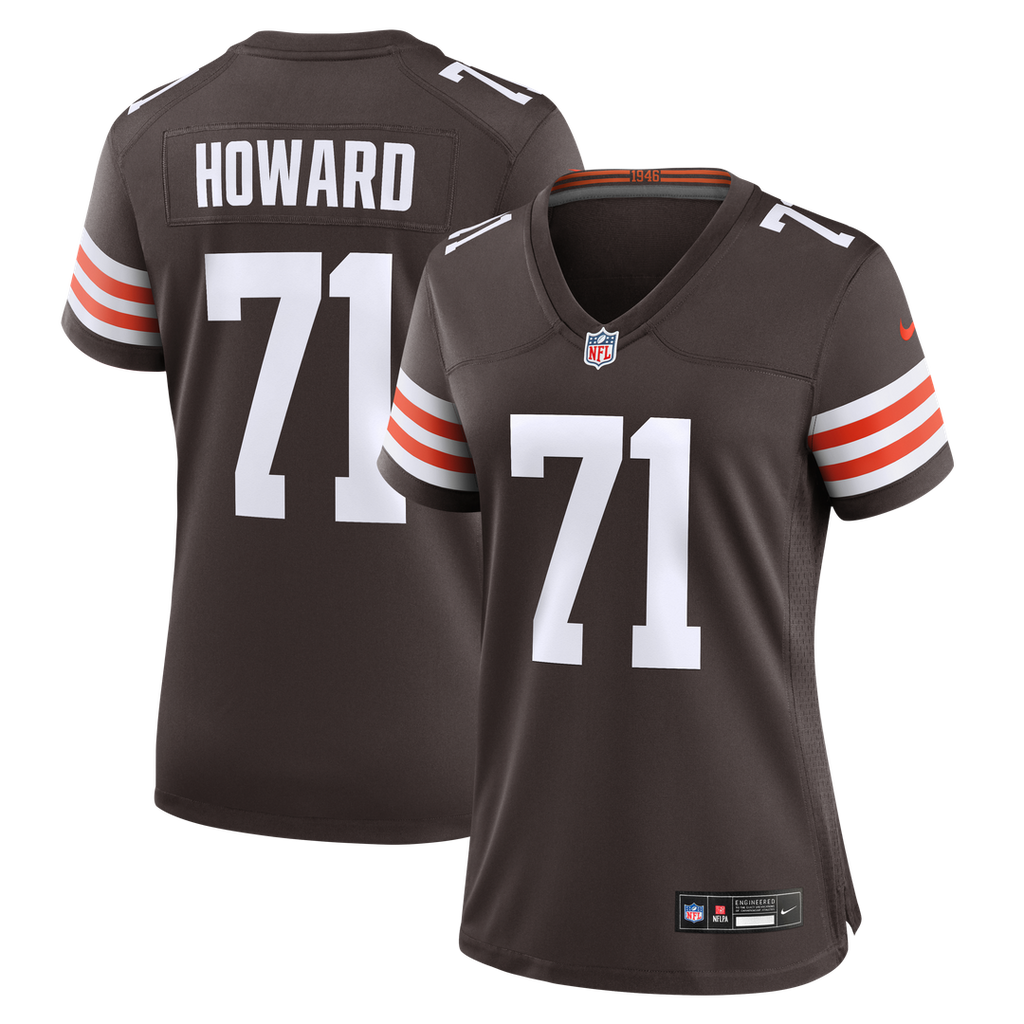 Tytus Howard Cleveland Browns Nike Women's Team Game Jersey - Brown Official NFL Team Apparel Football Fan Gear