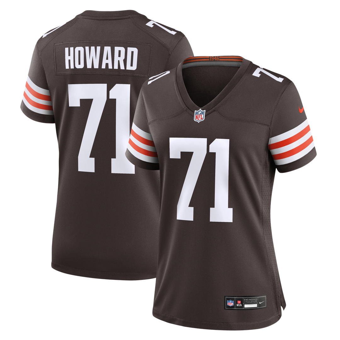 Tytus Howard Cleveland Browns Nike Women's Team Game Jersey - Brown Official NFL Team Apparel Football Fan Gear