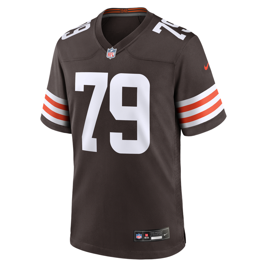 Dawand Jones Cleveland Browns Nike Team Game Jersey - Brown Official NFL Team Apparel Football Fan Gear