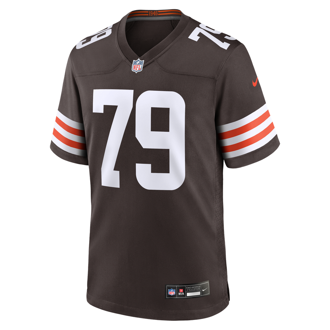 Dawand Jones Cleveland Browns Nike Team Game Jersey - Brown Official NFL Team Apparel Football Fan Gear