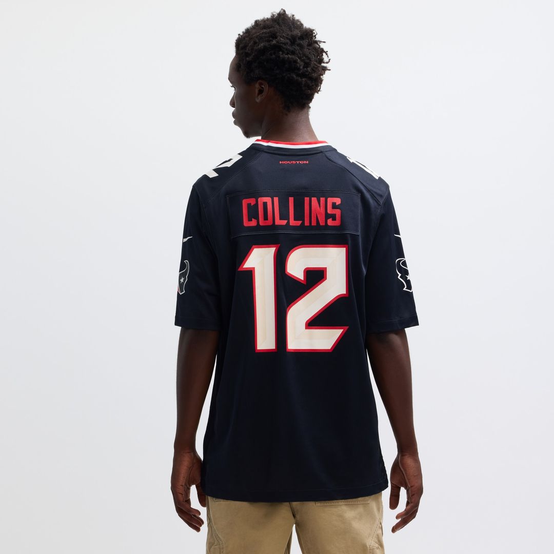 Nico Collins Houston Texans Nike Game Jersey - Navy Official NFL Team Apparel Football Fan Gear