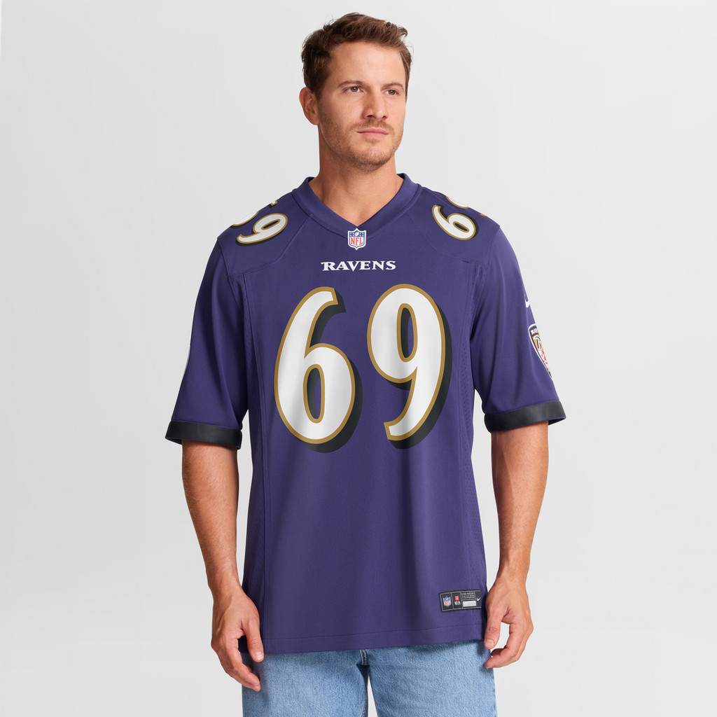 Josh Tupou Baltimore Ravens Nike Team Game Jersey - Purple Official NFL Team Apparel Football Fan Gear