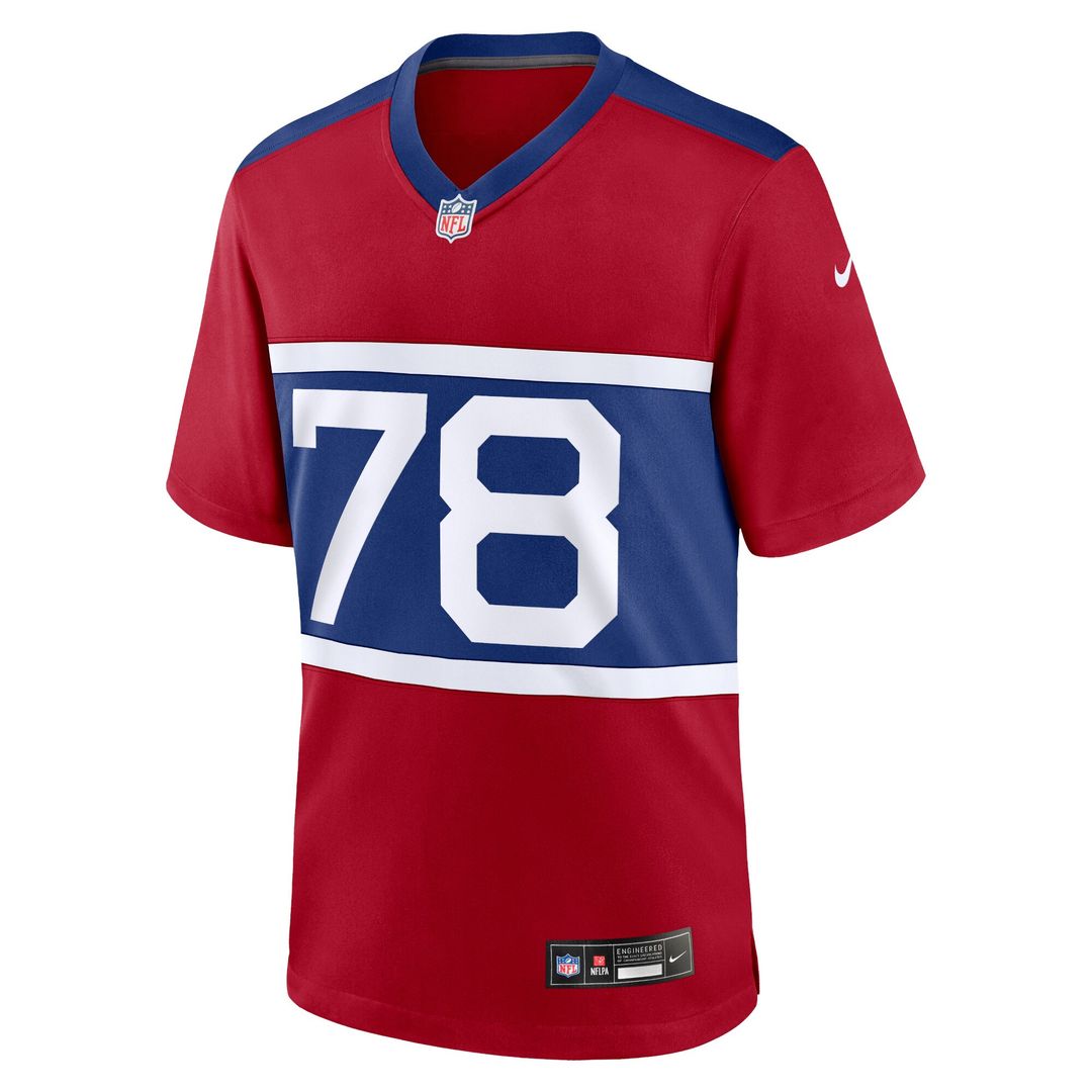 Andrew Thomas New York Giants Nike Alternate Player Game Jersey - Century Red Official NFL Team Apparel Football Fan Gear