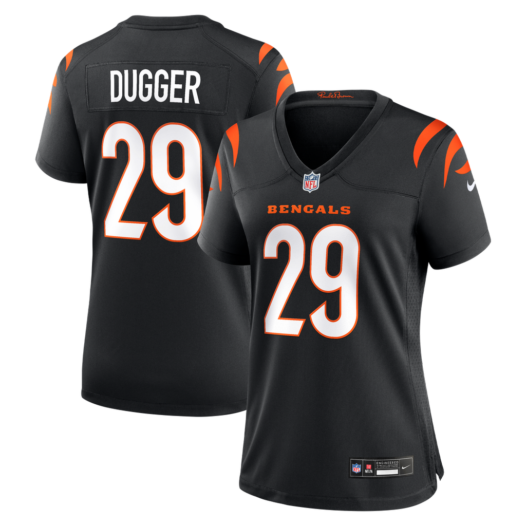 Kyle Dugger Cincinnati Bengals Nike Women's Team Game Jersey - Black Official NFL Team Apparel Football Fan Gear