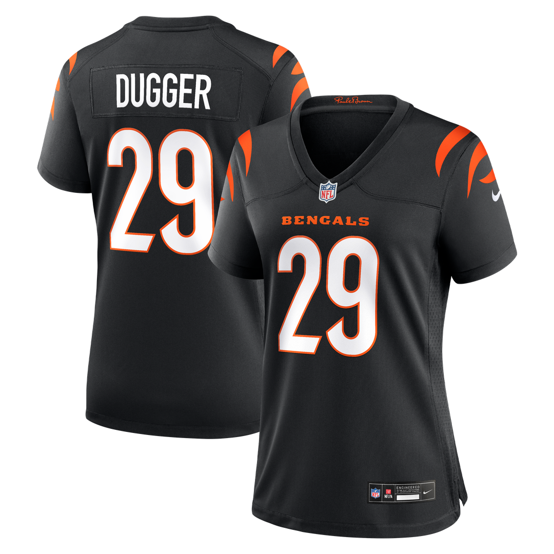 Kyle Dugger Cincinnati Bengals Nike Women's Team Game Jersey - Black Official NFL Team Apparel Football Fan Gear