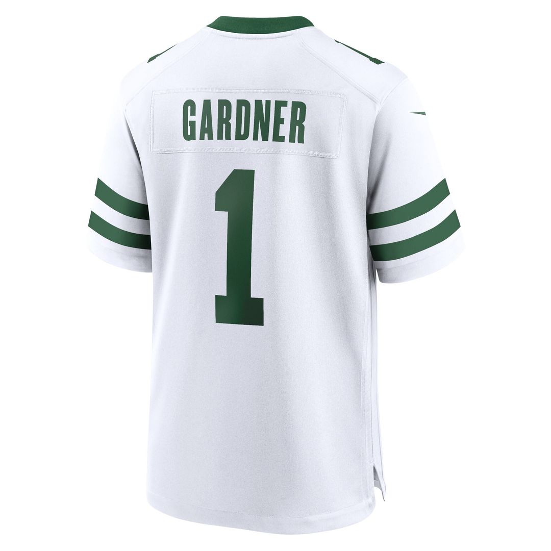 Ahmad Sauce Gardner New York Jets Nike Game Jersey - Legacy White Official NFL Team Apparel Football Fan Gear