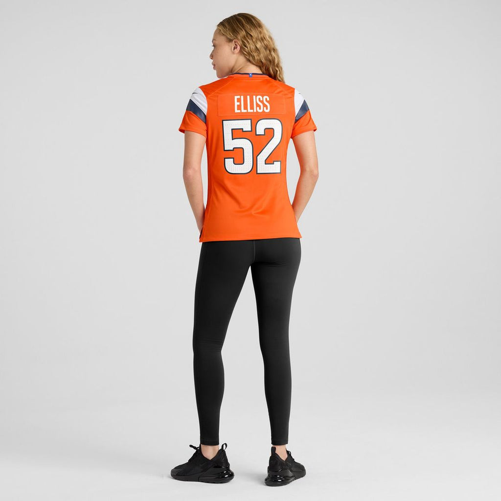 Jonah Elliss Denver Broncos Nike Women's Team Game Jersey - Orange Official NFL Team Apparel Football Fan Gear