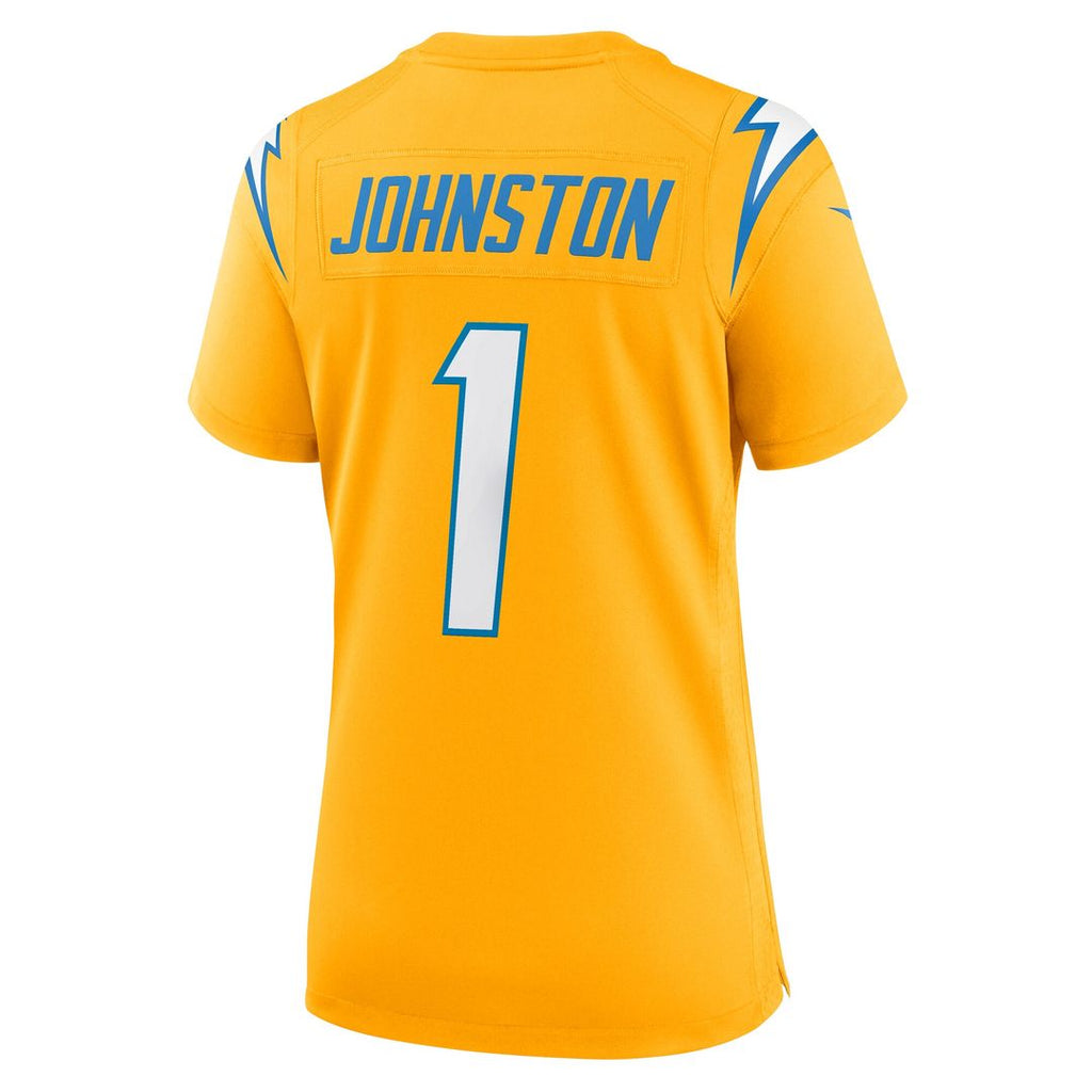 Quentin Johnston Los Angeles Chargers Nike Women's Alternate Charger Power Game Jersey - Gold Official NFL Team Apparel Football Fan Gear