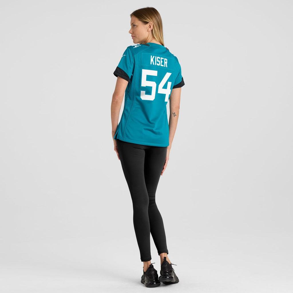 Jack Kiser Jacksonville Jaguars Nike Women's Team Game Jersey - Teal Official NFL Team Apparel Football Fan Gear