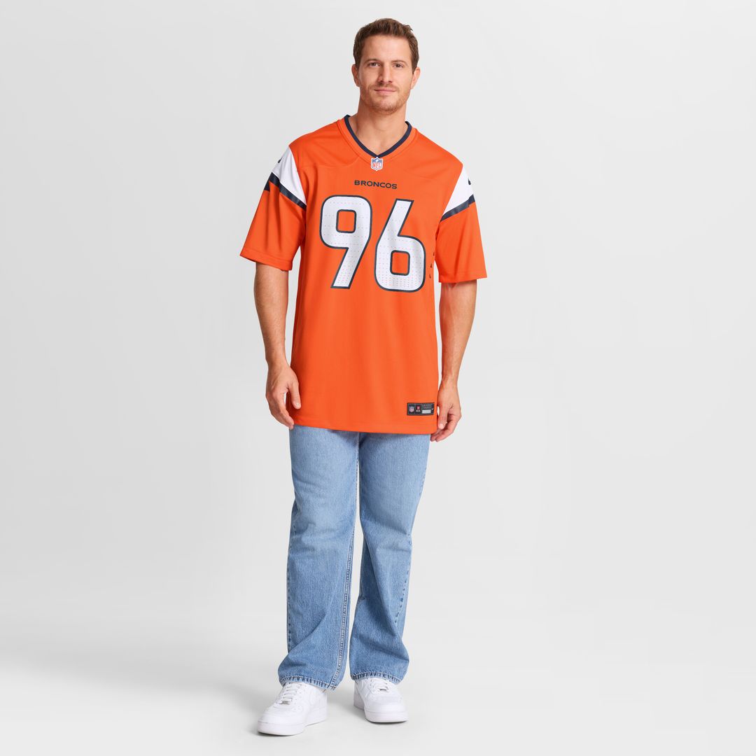 Eyioma Uwazurike Denver Broncos Nike Team Game Jersey - Orange Official NFL Team Apparel Football Fan Gear