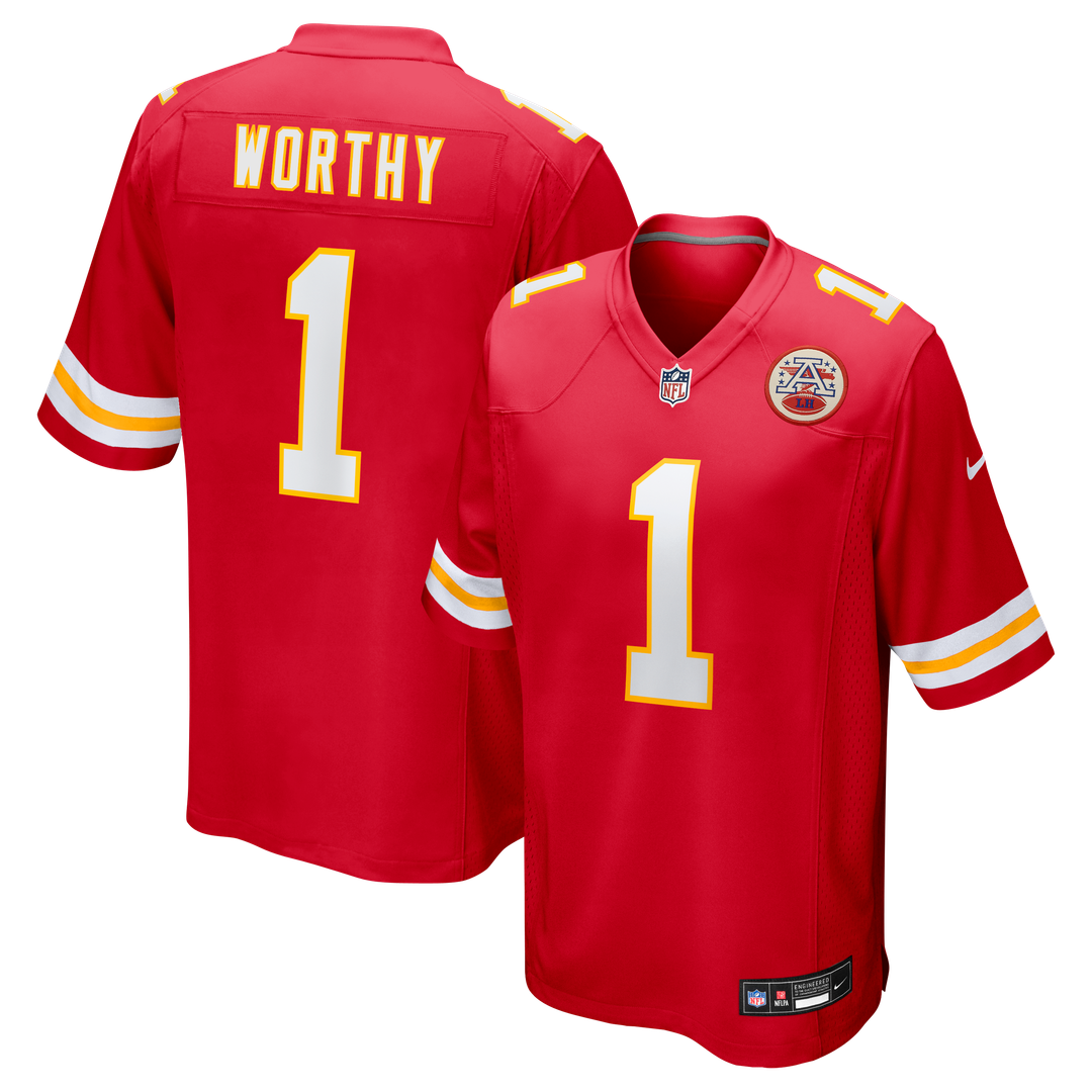 Xavier Worthy Kansas City Chiefs Nike Player Game Jersey - Red Official NFL Team Apparel Football Fan Gear