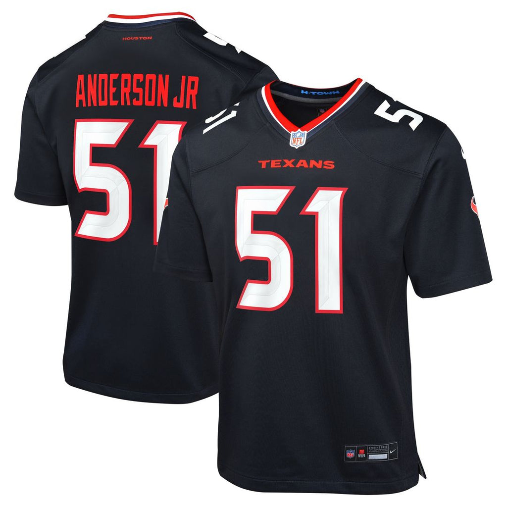 Will Anderson Jr. Houston Texans Nike Youth Game Jersey - Navy Official NFL Team Apparel Football Fan Gear