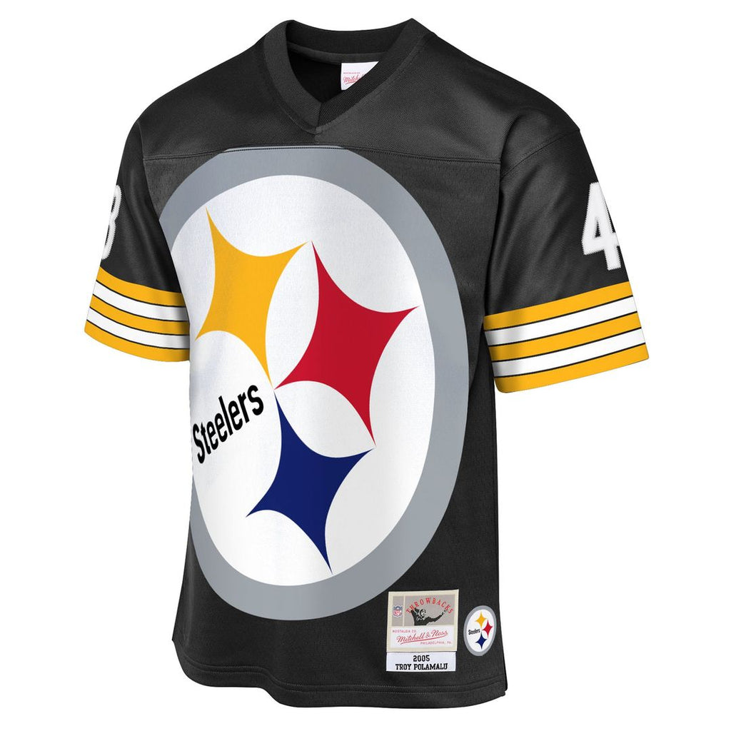 Troy Polamalu Pittsburgh Steelers Mitchell & Ness Youth 2005 Throwback Fashion Jersey - Black Official NFL Team Apparel Football Fan Gear