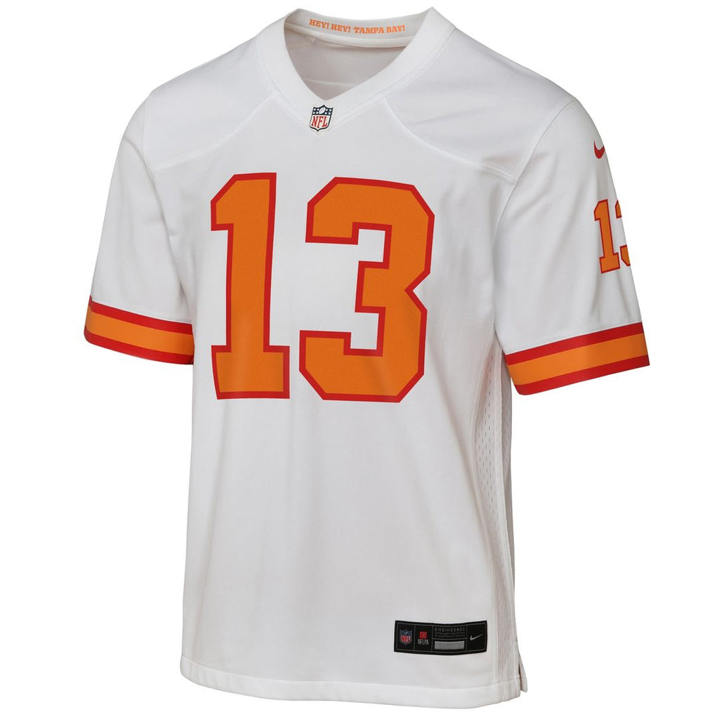 Mike Evans '76 Tampa Bay Buccaneers Youth Game Jersey - White Official NFL Team Apparel Football Fan Gear