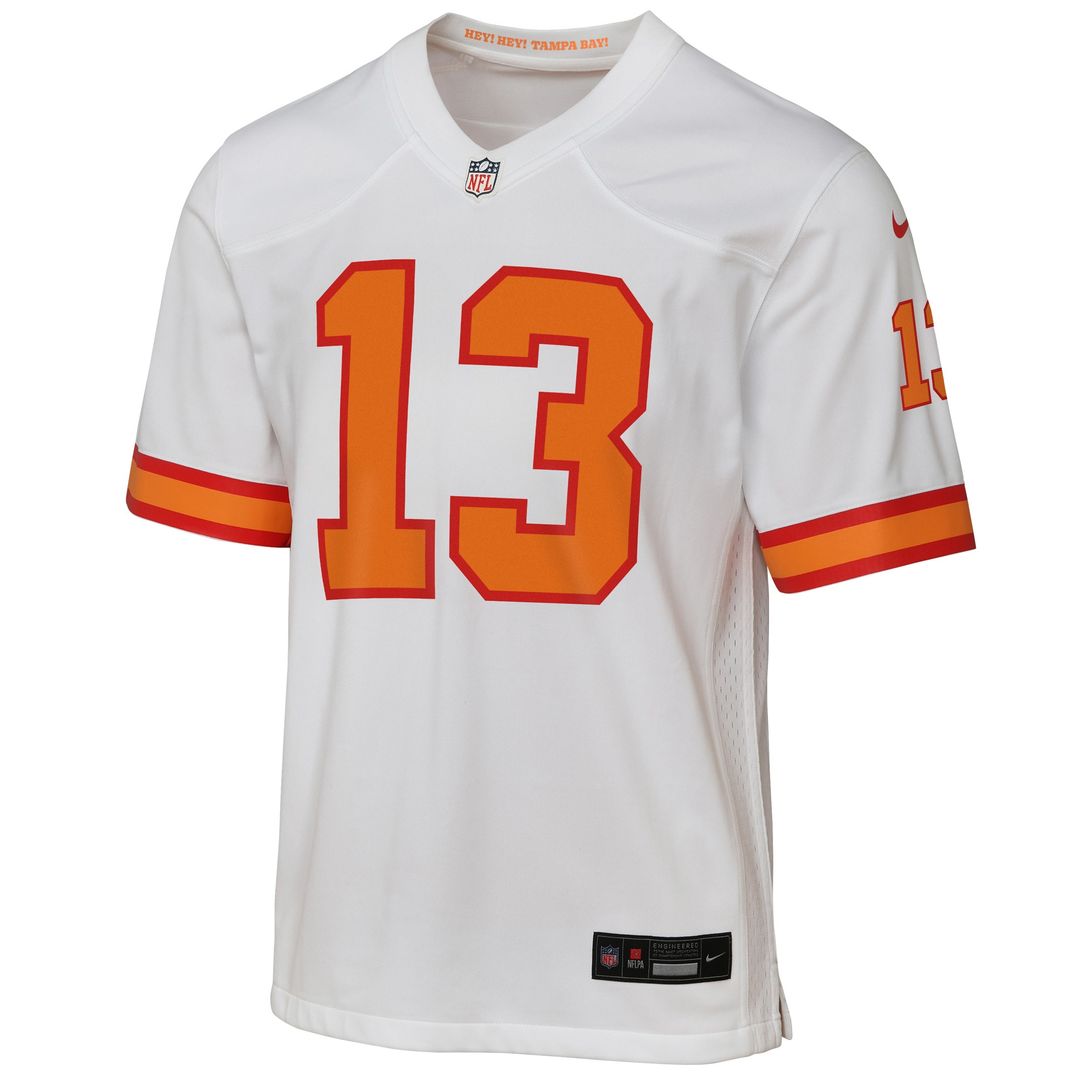 Mike Evans '76 Tampa Bay Buccaneers Youth Game Jersey - White Official NFL Team Apparel Football Fan Gear