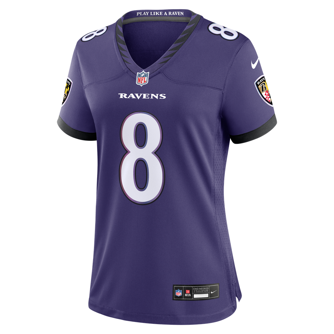 Lamar Jackson Baltimore Ravens Nike Women's Team Game Jersey - Purple Official NFL Team Apparel Football Fan Gear