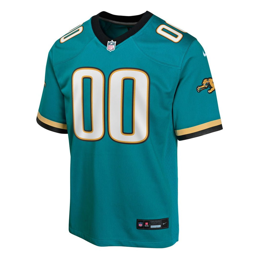 Jacksonville Jaguars Nike Youth Prowler Throwback Custom Game Jersey - Teal Official NFL Team Apparel Football Fan Gear