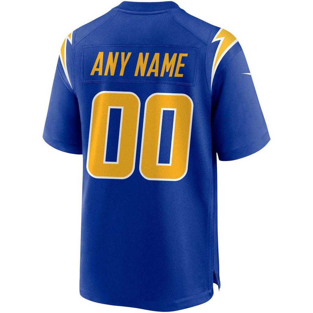 Los Angeles Chargers Nike Alternate Custom Game Jersey - Royal Official NFL Team Apparel Football Fan Gear
