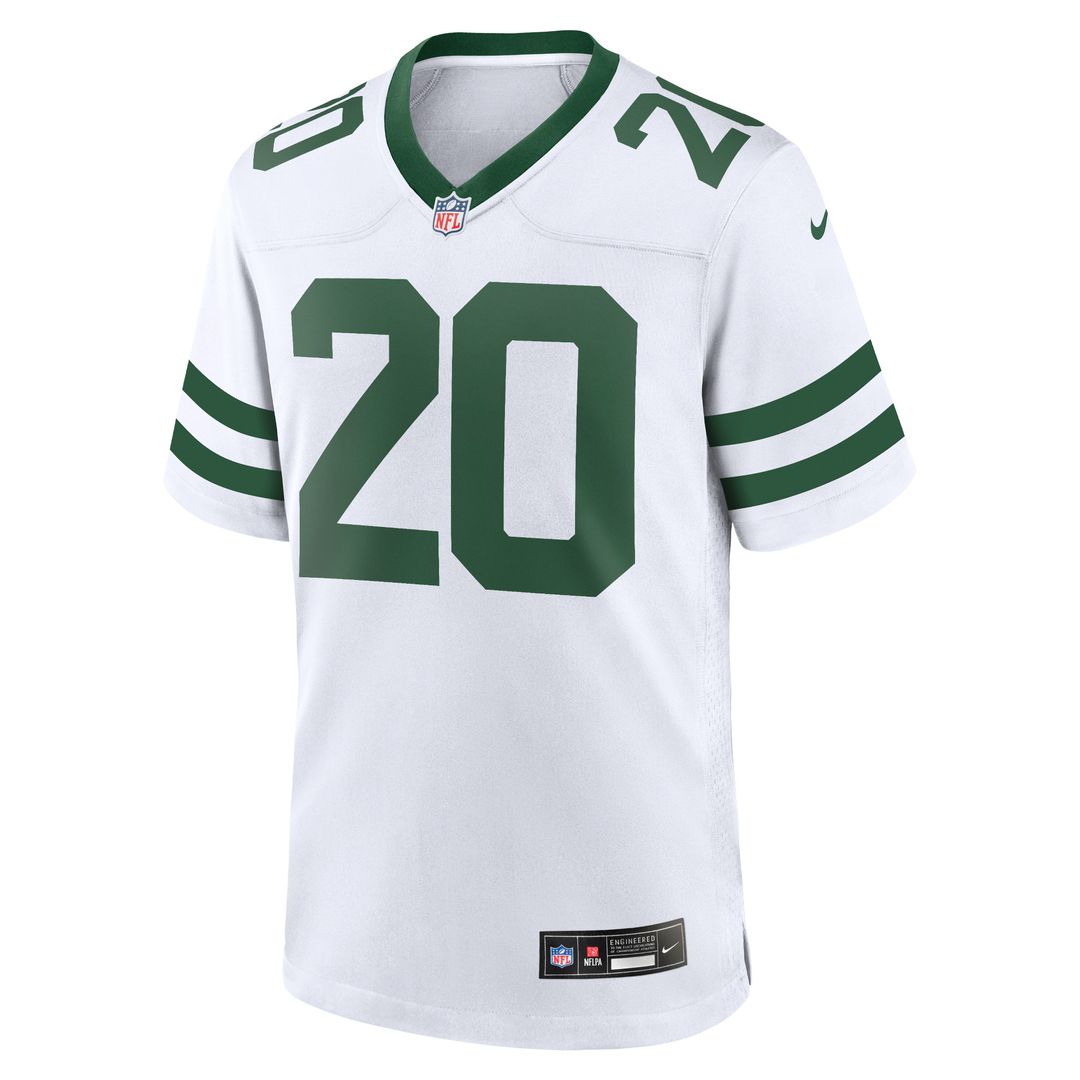 Breece Hall New York Jets Nike Game Jersey - Legacy White Official NFL Team Apparel Football Fan Gear