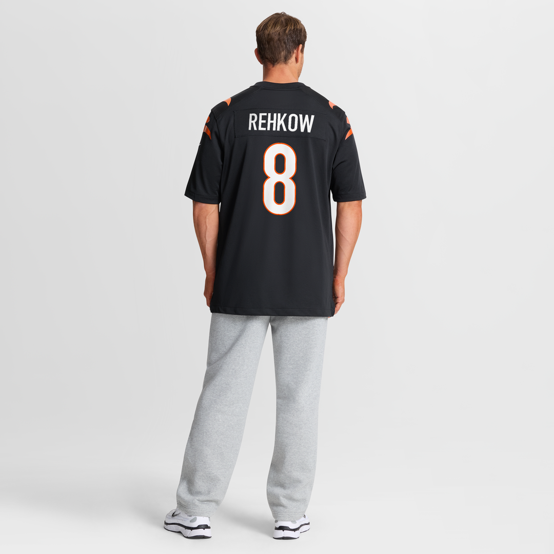 Ryan Rehkow Cincinnati Bengals Nike Game Jersey - Black Official NFL Team Apparel Football Fan Gear