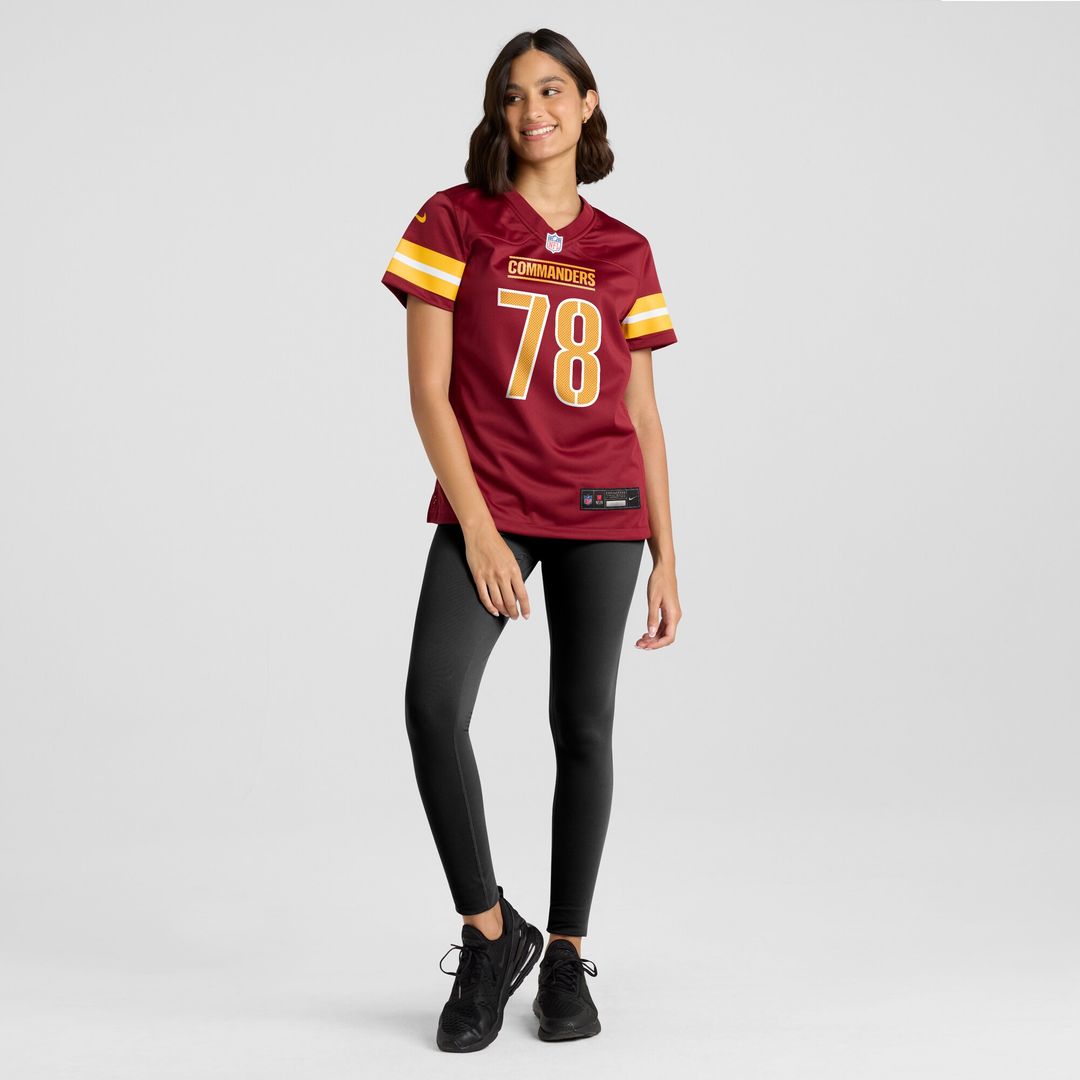 Laremy Tunsil Washington Commanders Nike Women's Team Game Jersey - Burgundy Official NFL Team Apparel Football Fan Gear