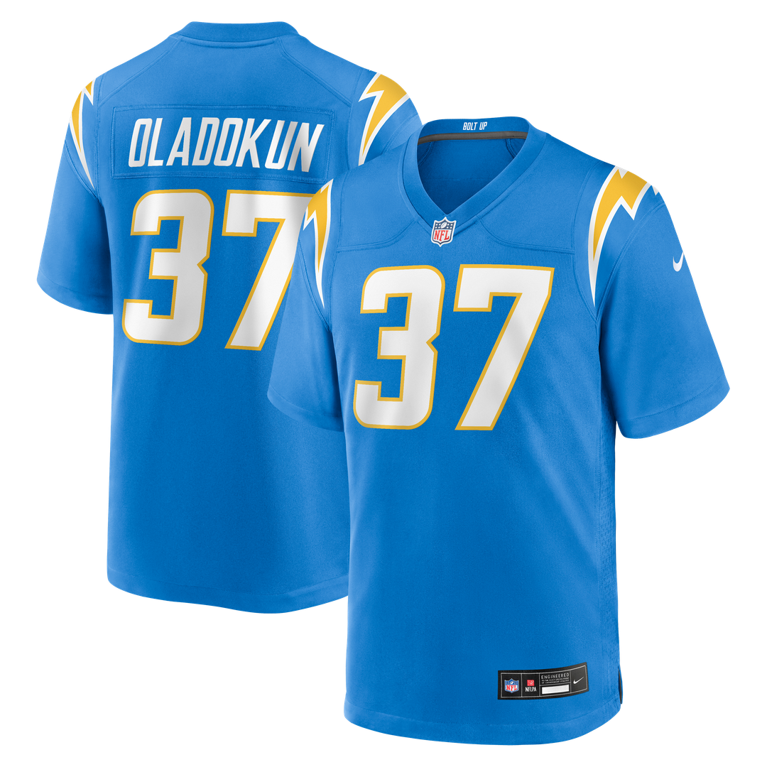 Jordan Oladokun Los Angeles Chargers Nike Team Game Jersey - Powder Blue Official NFL Team Apparel Football Fan Gear