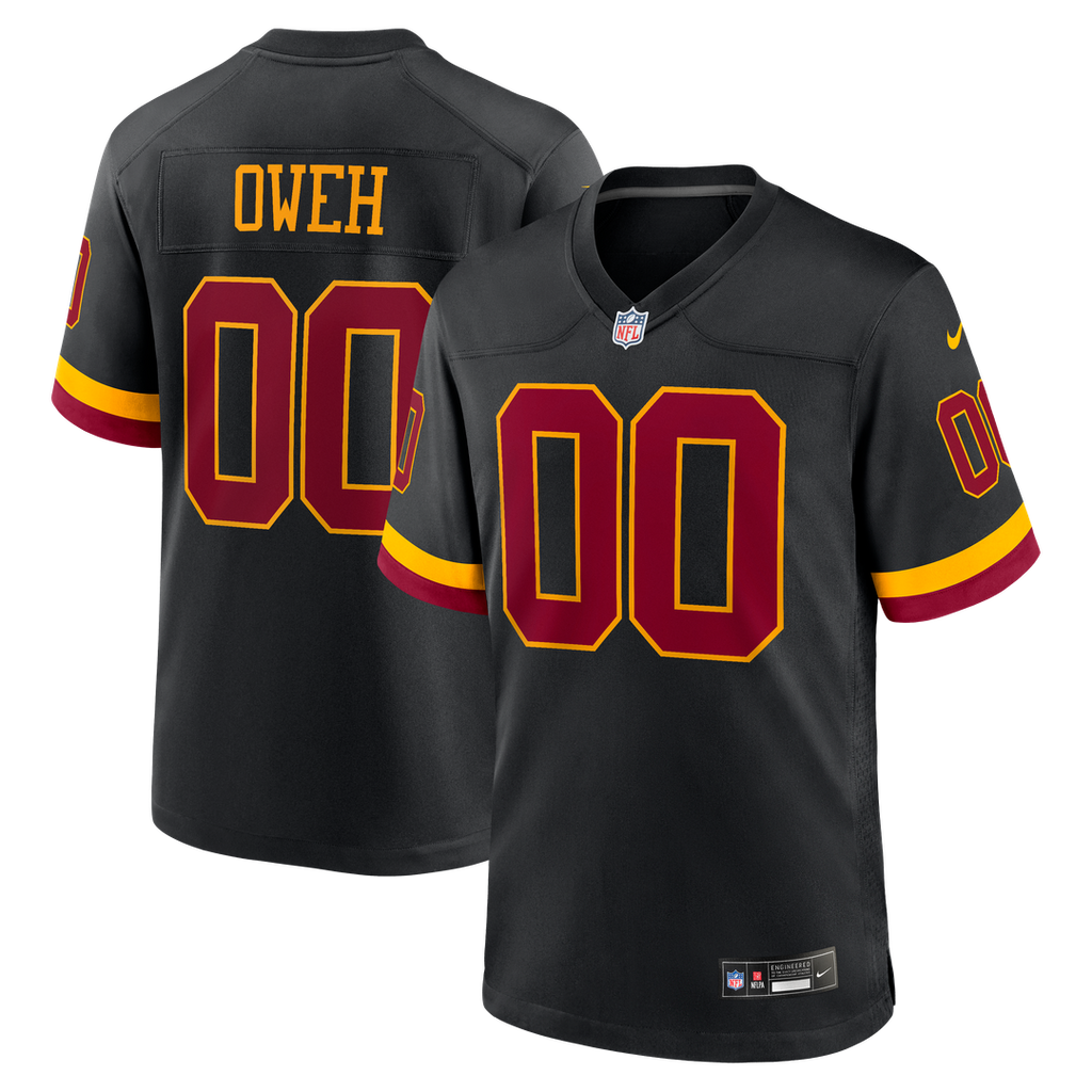 Odafe Oweh Washington Commanders Nike Hail Raiser Alternate Game Jersey - Black Official NFL Team Apparel Football Fan Gear