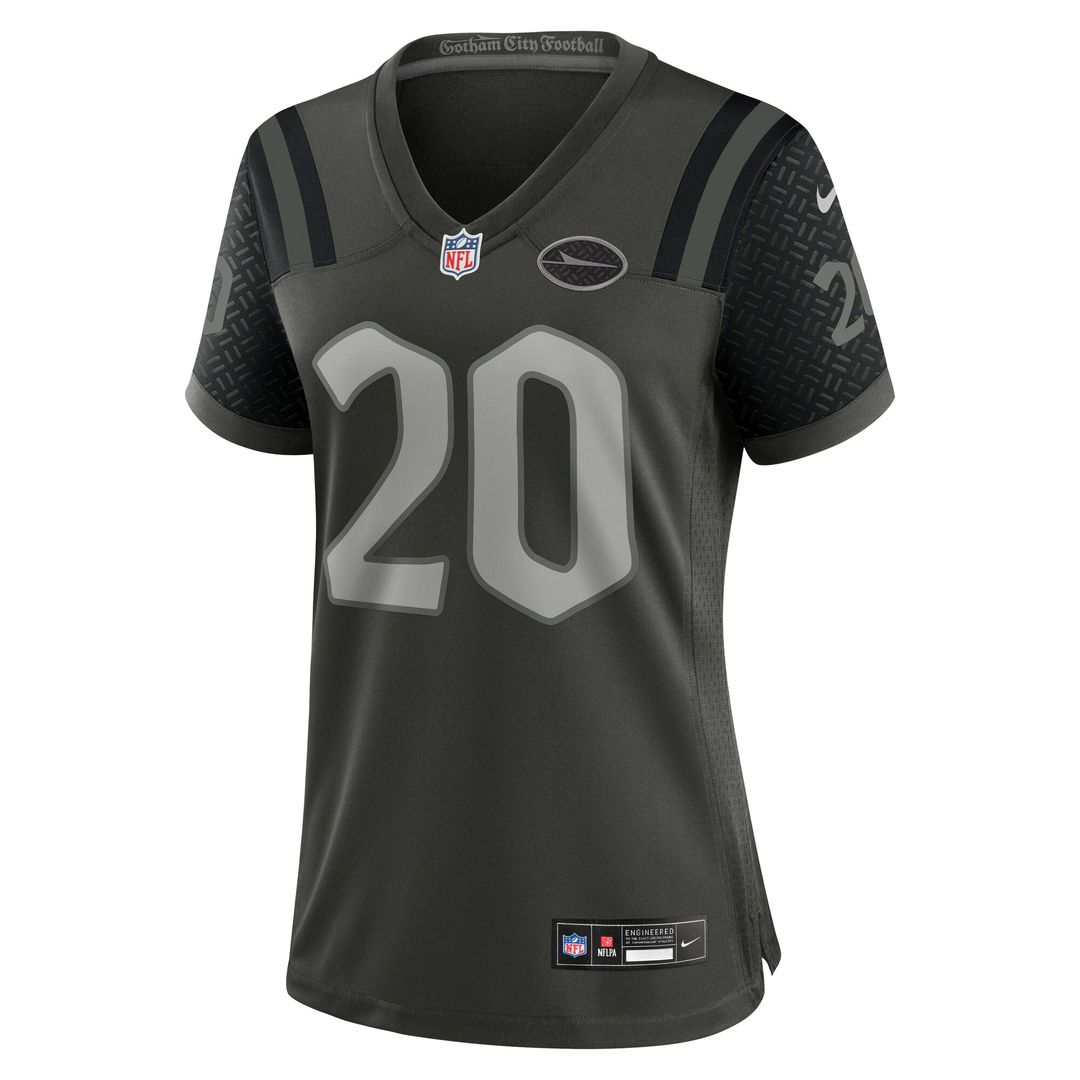 Breece Hall New York Jets Nike Women's 2025 Rivalries Collection Game Jersey - Gotham Green Official NFL Team Apparel Football Fan Gear