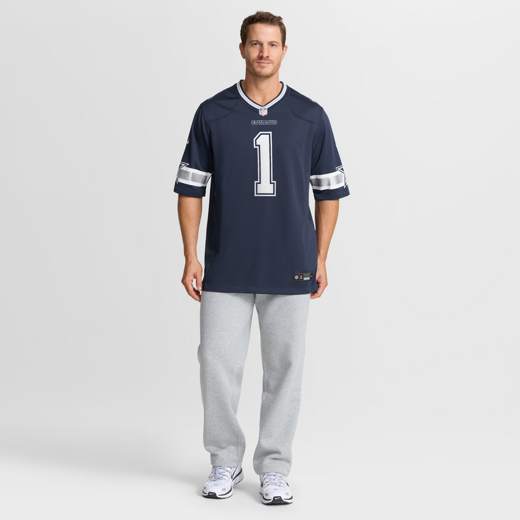Number 1 Groom Dallas Cowboys Nike Game Jersey - Navy Official NFL Team Apparel Football Fan Gear