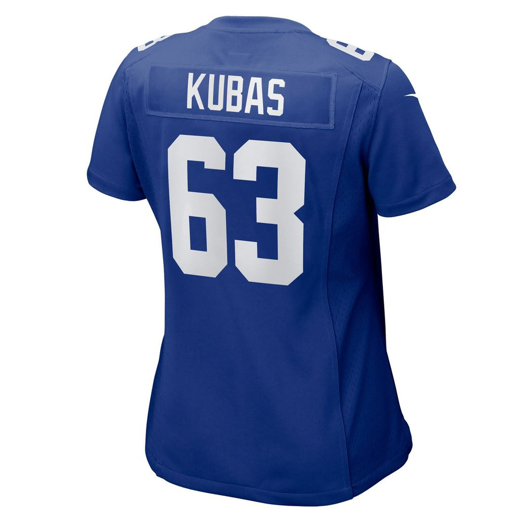 Jake Kubas New York Giants Nike Women's Game Jersey - Royal Official NFL Team Apparel Football Fan Gear