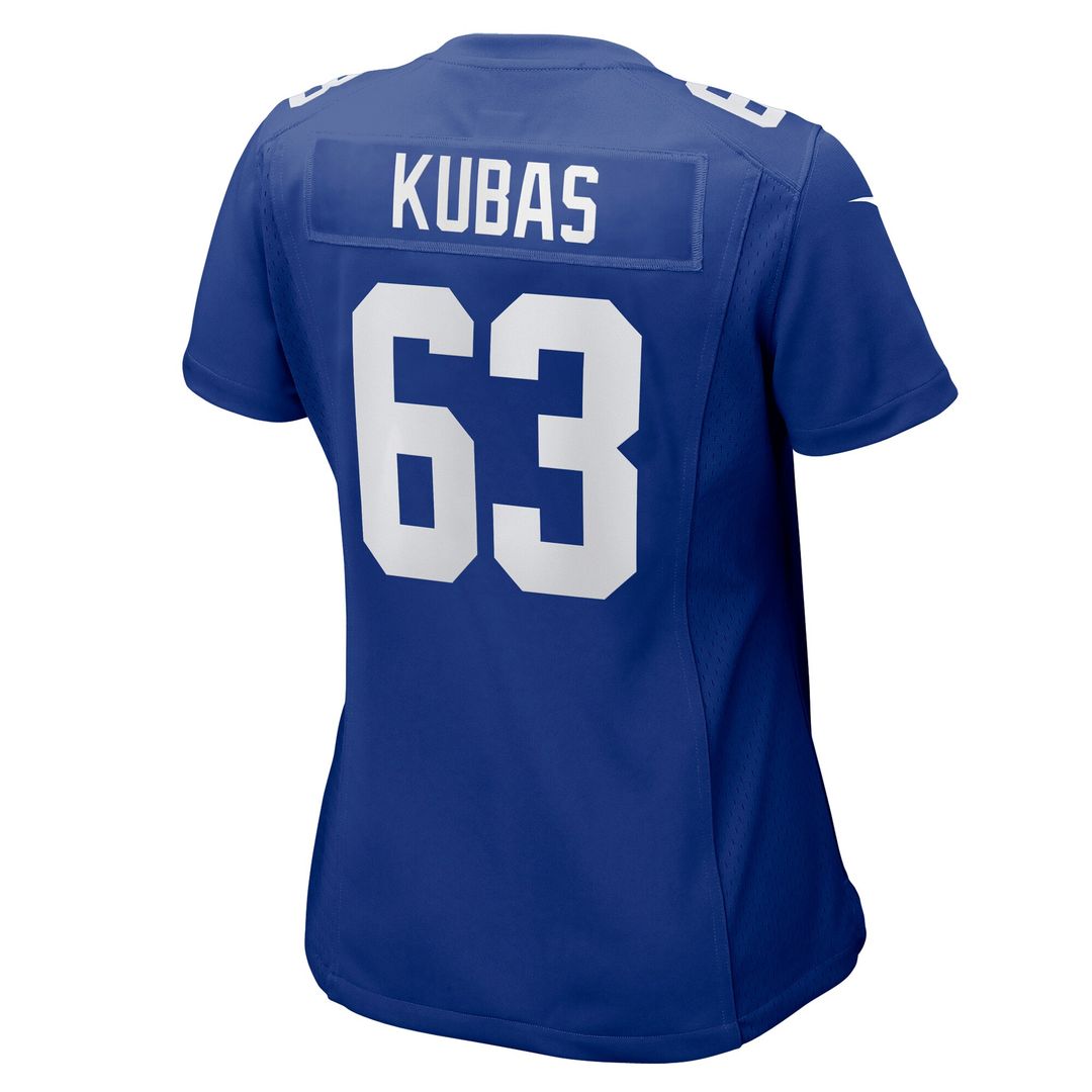 Jake Kubas New York Giants Nike Women's Game Jersey - Royal Official NFL Team Apparel Football Fan Gear