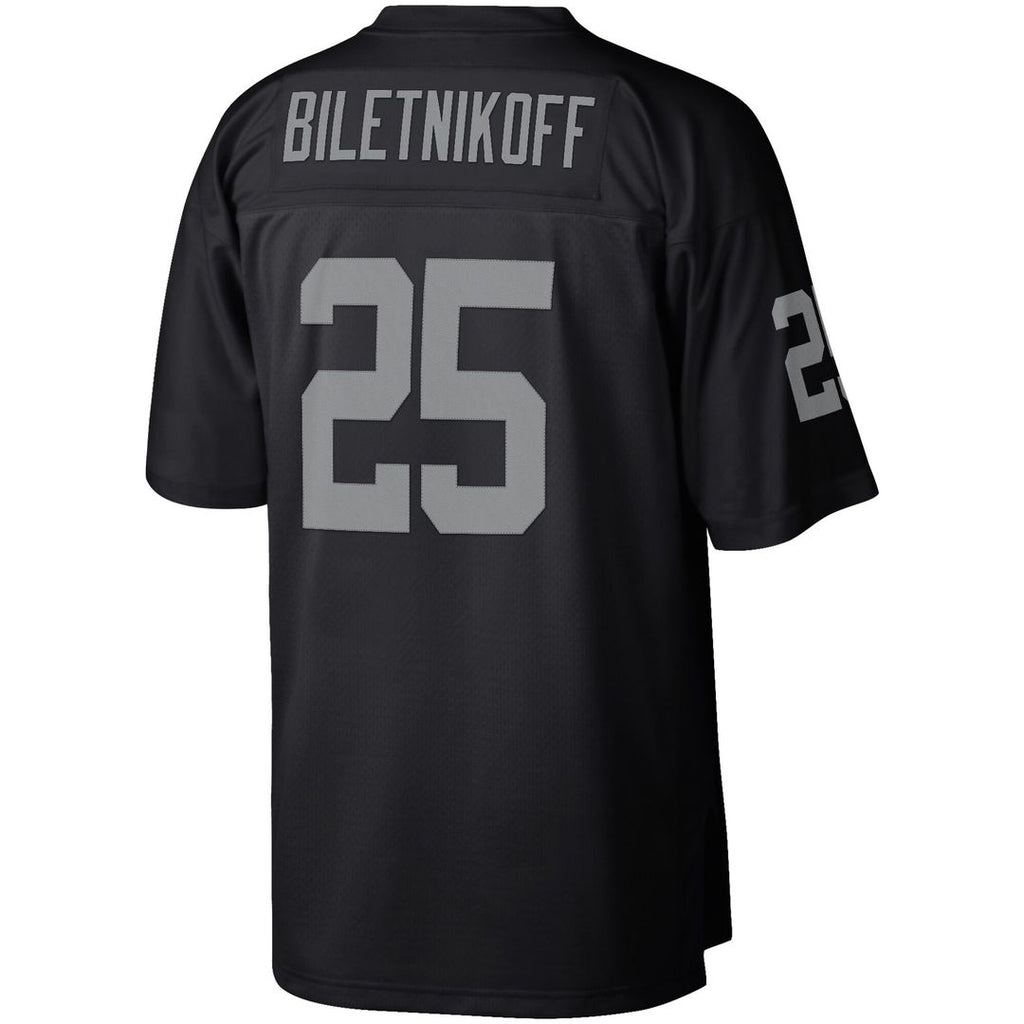 Fred Biletnikoff Las Vegas Raiders Mitchell & Ness Retired Player Legacy Replica Jersey - Black Official NFL Team Apparel Football Fan Gear